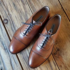 New Johnston Murphy Melton Cap Toe Size 